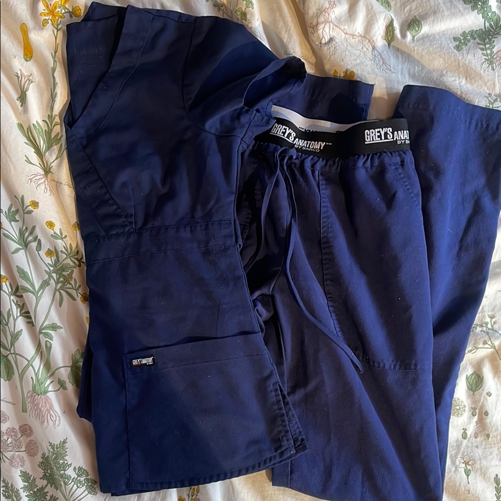 Grey's Anatomy Navy Blue Scrub set